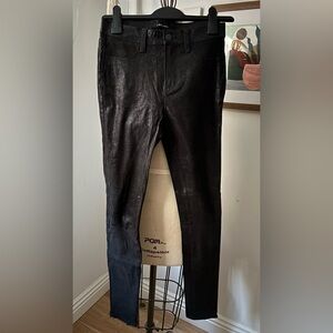 Black Faux Leather Leggings